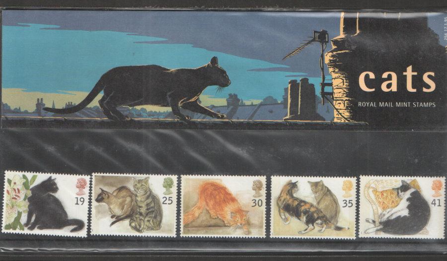 (image for) 1995 Cats Royal Mail Presentation Pack 254 - Click Image to Close